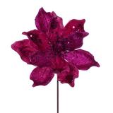 Vickerman 678237 - 15" Cerise Deluxe Magnolia Stem (6 Pack) (QG211009)