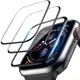 Film de protection d'écran en verre 3D pour Apple Watch accessoires pour iWatch Series 7 6 5 4
