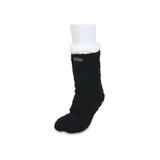 Women's Faux Shearling Cabin Sock by GaaHuu in Black (Size ONE)