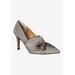 Wide Width Women's Hirisha Pump by J. Renee in Pewter (Size 10 W)