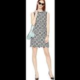 Kate Spade Dresses | Kate Spade Guipure Black & White Sleeveless Shift Dress Sz 0 | Color: Black/White | Size: 0