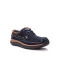 Men's Men's Pomeroy Boat Shoes by Propet in Navy (Size 18 3E)