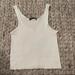 Brandy Melville Tops | Brandy Melville White Tank With Lace Trim | Color: White | Size: Brandy Melville