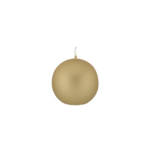 Kopschitz Kugelkerzen Caramel Karamell mit Metalleffekt (Metallic Matt), Ø 6 cm, 12 Stück