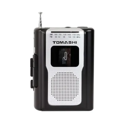 TOBiens Bottles F-318A Portable Lecteur Cassette Enregistreurs Cassette FM AM Radio Baladeur avec