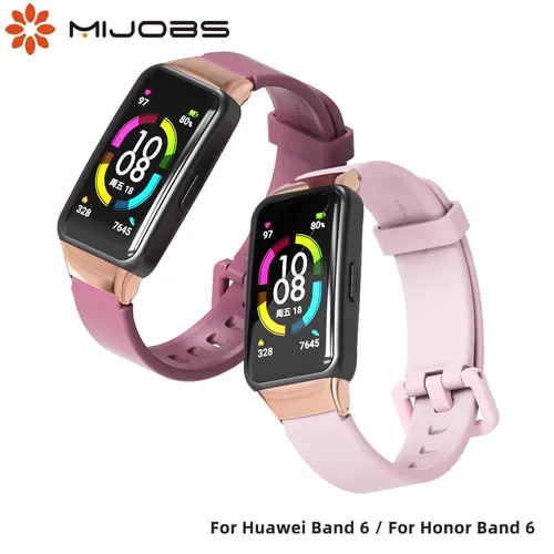 Bracelet pour Huawei Band 6 bracelets intelligents Bracelet de remplacement pour Honor Band 6 Bracelet Silicone montre poignet ceinture accessoires