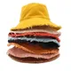 Chapeau seau de lavage à l'eau en forme de fil d'aluminium souple pour femme couleur unie chapeau