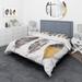 Designart 'Boho Ethnic Dark Gray Feathers III' Bohemian & Eclectic Duvet Cover Set