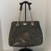 Kate Spade Bags | Kate Spade Helena Patent Leather Croc Embossed Tote Green-Grey With Gold Chains | Color: Gray/Green | Size: Os