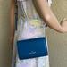 Kate Spade Bags | Kate Spade Staci Small Flap Crossbody | Color: Blue/Gold | Size: Small