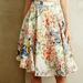 Anthropologie Skirts | Anthropologie Ranna Gill Multicolor Floral High Low Skirt Size 4 | Color: Tan/Cream | Size: 4