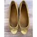 Tory Burch Shoes | Cyber Monday Tory Burch Gold Quilted Ballerina Flats Gold 6 | Color: Gold/Yellow | Size: 6