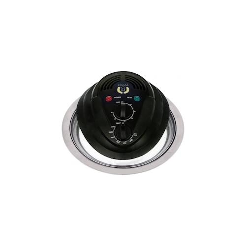 Cecotec Heißluftofendeckel Heißluftofendeckel zum Überbacken mit anpassungsfähigem Ring mit Thermostat und Timer.