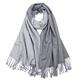 PFLife Cashmere Pashmina Shawls and Wraps Scarf for Women (Grey)