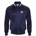 Chelsea FC Official Football Gift Mens Retro Track Top Jacket Navy XL