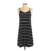 Mossimo Supply Co. Casual Dress - Slip dress: Black Stripes Dresses - Women's Size Small