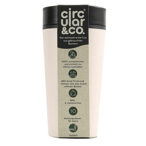 Circular&Co – Kaffeebecher 2Go 340 ml Trinkflaschen Schwarz