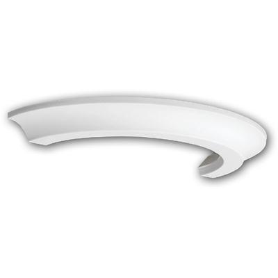 Halbsäulen Ring profhome 115200 Säule Zierelement Neo-Klassizismus-Stil weiß Image