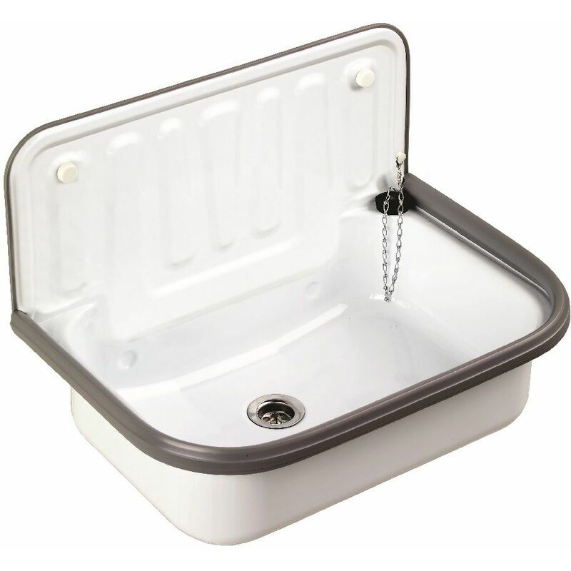 Ausgussbecken Stahl Ausgußbecken Waschbecken Kellerwaschbecken – Sanicomfort