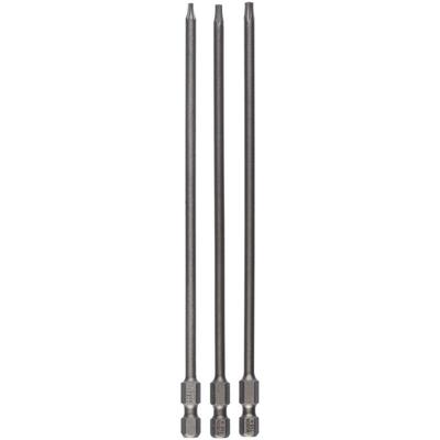 Schrauberbit-Set Extra-Hart, 3tlg. T8, T10, T15, 152 mm -2607001763 - Bosch