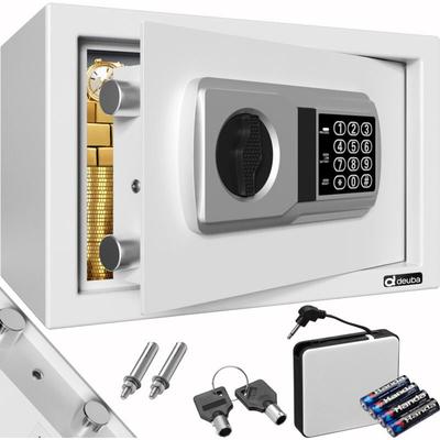 DEUBA® Tresor Elektronik-Zahlenschloss 4 Batterien Tresor klein Safe Hotelsafe Büro Hotel Schmuck