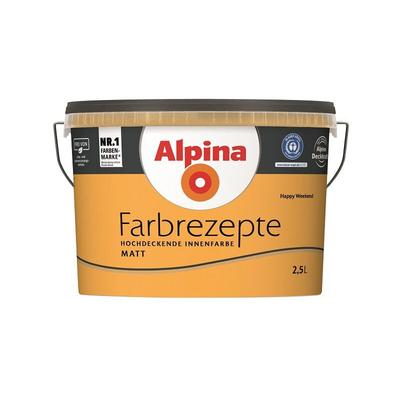Farbrezepte Kräftiges Orange 2,5 l Happy Weekend Innenfarbe matt - Alpina