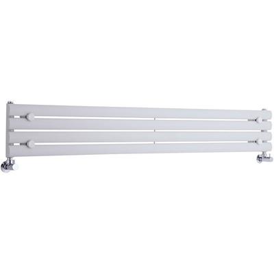Revive - Design Heizkörper (Horizontal) 236mm x 1600mm (Einlagig) in Weiß - Hudson Reed Image