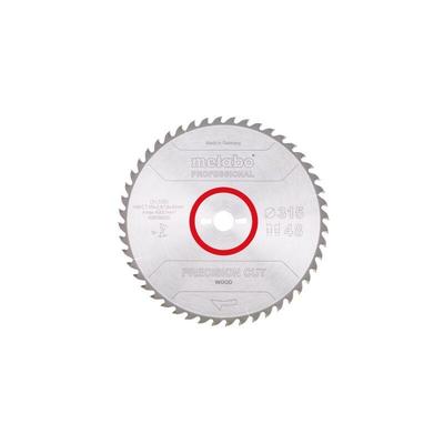 Metabo - Sägeblatt precision cut wood professional 315x30, Z48 wz 15Grad Image