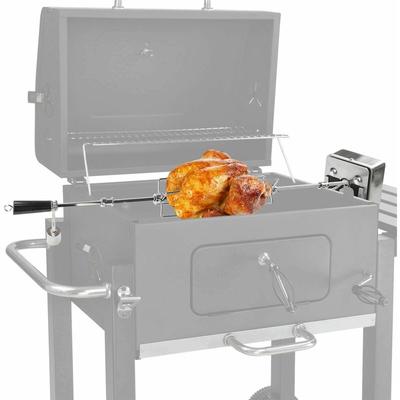 Dema - Universal Edelstahl Aufsatz Grillspieß 230V Motor L100cm bis 4 kg Gasgrill Grill Image