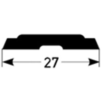 PVC-Einlage für Kombiwinkel - 27 mm breit-schwarz Image