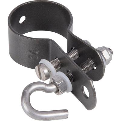 Schelle zur Befestigung von Geflechtspannstäben ø 34 mm anthrazit Metallzäune & Drahtzäune - Alberts Image