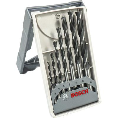 Bosch - Accessories 2607017034 Holz-Spiralbohrer-Set 7teilig 3 mm, 4 mm, 5 mm, 6 mm, 7 mm, 8 mm, 10