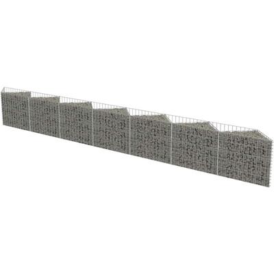 Gabionenwand Verzinkter Stahl 450×30×50 cm - Vidaxl Image