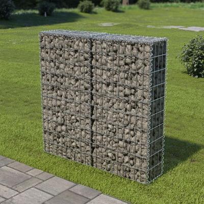 Vidaxl - Gabionenwand mit Abdeckung Verzinkter Stahl 100×20×100 cm