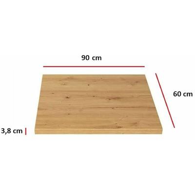 Küchen Arbeitsplatte 90 cm 38 mm Küchenzeile Küchenblock Eiche Artisan Eko Stilo Image