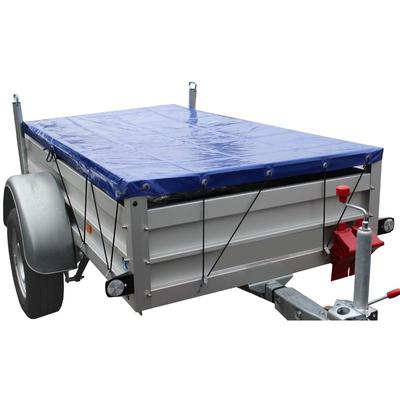 Baumarktplus - Anhänger Flachplane 2075x1140x50 mm Gewebeplane mit Gummiseil