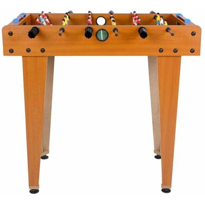 Spielwerk® Mini Tischkicker Höhenverstellbare Füße 2 Bälle Chromstangen Fußballtisch Kinder Sport