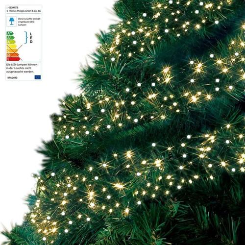 Led Cluster-Lichterkette 10,5m Büschellichterkette Weihnachtsbeleuchtung Balkon