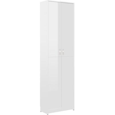 Garderobenschrank Hochglanz-Weiß 55x25x189 cm Holzwerkstoff Vidaxl 432257