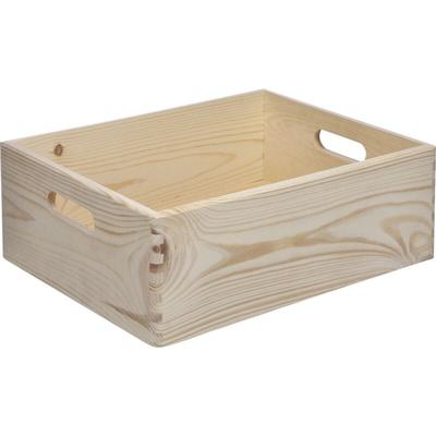 Stapelbox Holz Gr. m 30 x 40 x 13,5 Holzkiste Holzbox Kiste Box