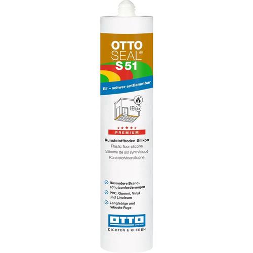 Ottoseal S51 Silikon für pvc-, Gummi- und Linoleumböden C17 kirschbaum