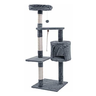 Estexo - Kratzbaum Katzenbaum Katzenkratzbaum Kletterbaum Spielbaum für Katzen 112 cm xl Hellgrau Image