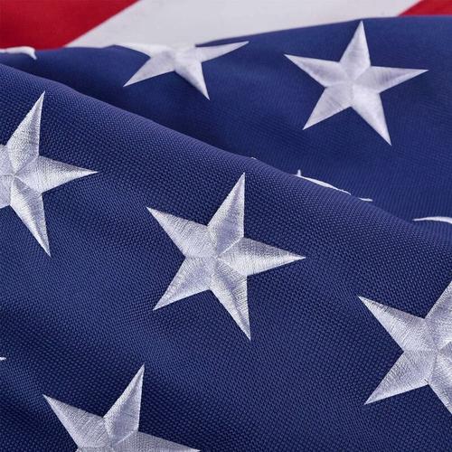 Amerikanische Flagge, hergestellt in den USA, schwere amerikanische Nylonflagge 3x5 im Freien,