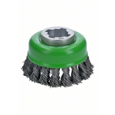 Bosch - Accessories Topfbürste x-lock Heavy for Inox, 75 mm, 0,5 mm, gezopfter rostfreier Stahldraht Image