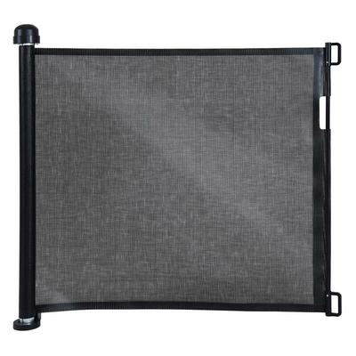 Estexo - Türschutzgitter Treppenschutzgitter Türgitter Absperrgitter Treppenschutzrollo Schwarz Image