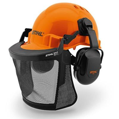 STIHL Helmset FUNCTION Basic Orange mit Nylongitter