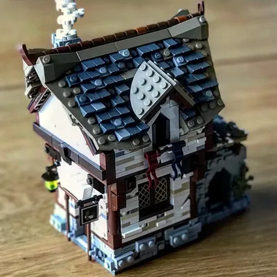 MOC-Ensemble de blocs de construction de tavernes rétro médiévales pour enfants jouet de jeu de