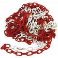 Catena segnaletica in plastica bicolore rosso bianco pvc d 5,5 mm varie misure lunghezza catena: 15