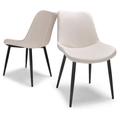 Berlino - Set di 2 sedie di design in leatherette imbottita. Set di 2 sedie da pranzo, ufficio,