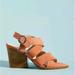 Anthropologie Shoes | Anthropologie Anaki Paris Greta Strappy Sandal Rusty Peach Suede Euc Size 39/8.5 | Color: Pink | Size: 8.5